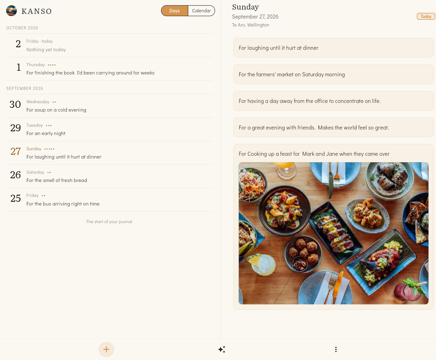 Kanso in a web browser